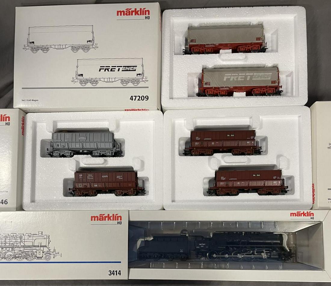 4pc Marklin HO Frech Steam Freight Set (1 of 3)