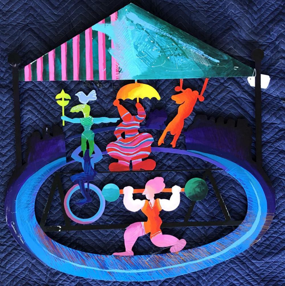 Calman Shemi, "Circus" Metal Wall Sculpture (1 of 8)