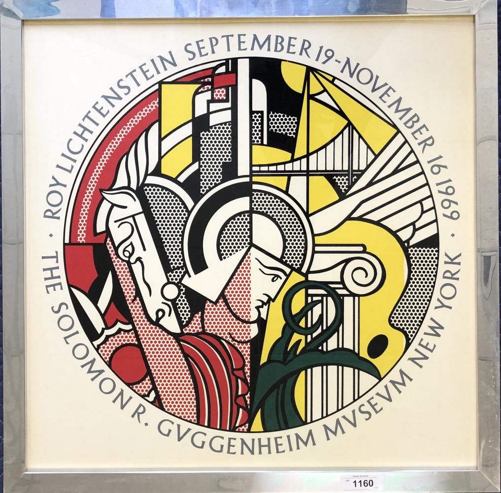 1969 Roy Lichtenstein Exhibition Color Serigraph (1 of 2)