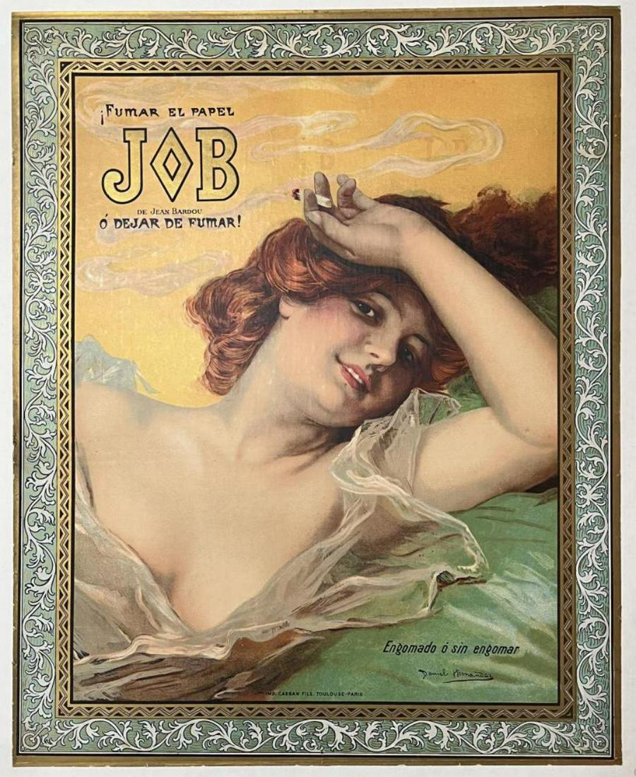 C. 1890's French Cigarette Poster 'Job', Hernandez (1 of 5)