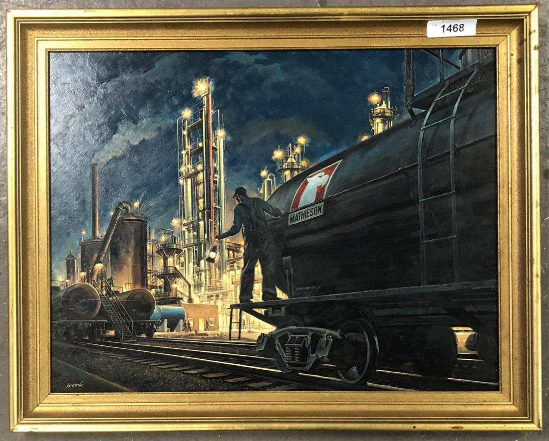 Woodi Ishmael (1914 - 1995) Oil on Board. (1 of 4)