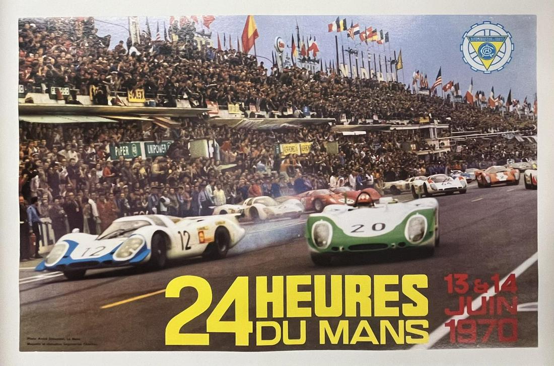 1970 24 Heures Du Mans Racing Poster, Delourmel (1 of 2)