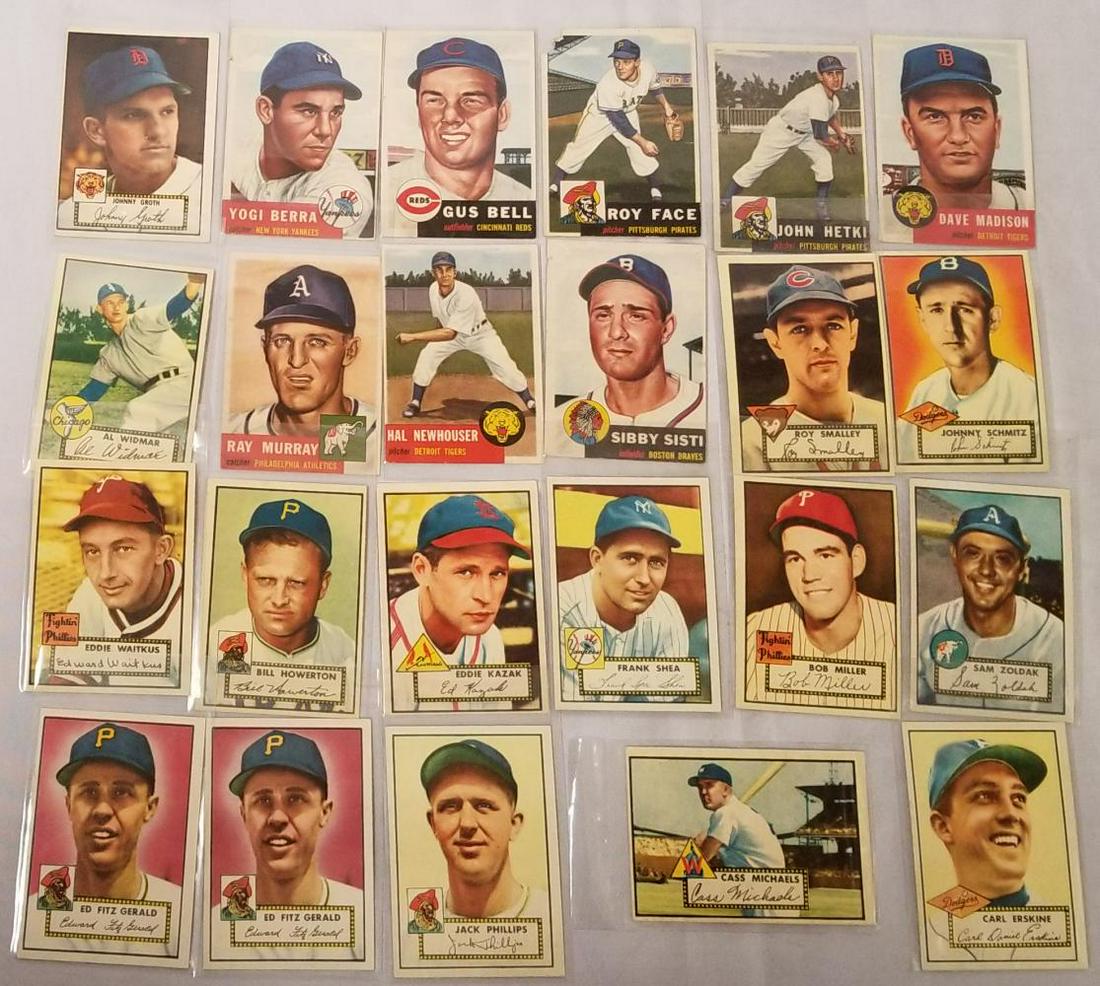 Lot of 1950's Topps Baseball Cards. (1 of 4)