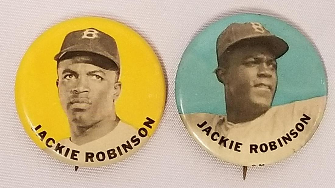 Lot of Two Jackie Robinson Pin Back Buttons. (1 of 4)