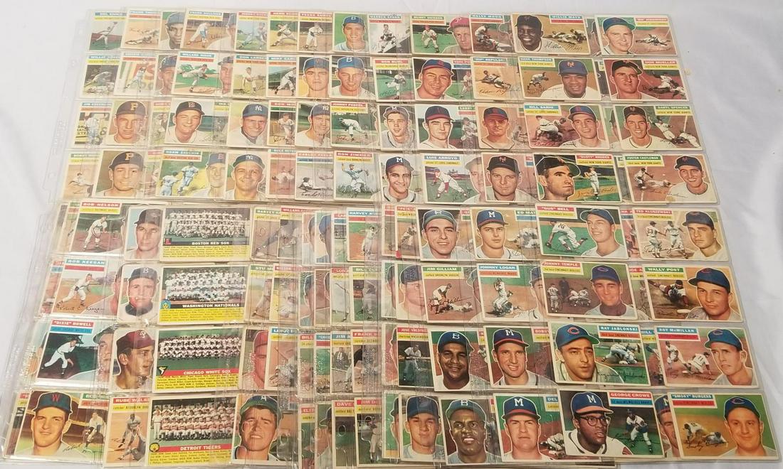 1956 Topps Baseball Card Lot. (1 of 17)