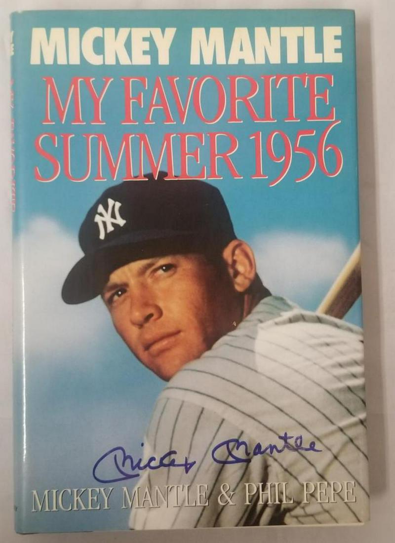 Mickey Mantle Signed Book. (1 of 4)