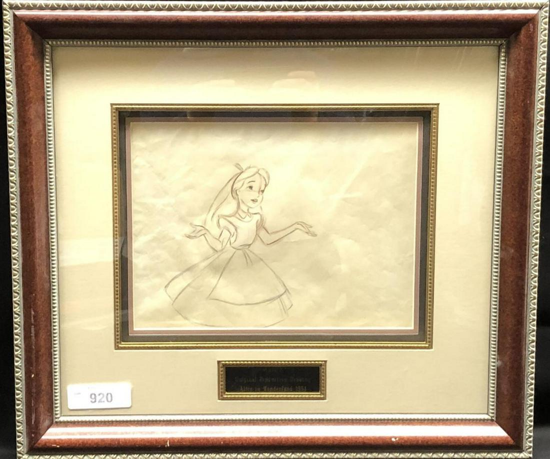 1951 Alice in Wonderland Original Prod. Drawing (1 of 2)