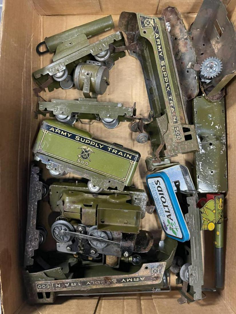 Marx Military Train Tray Lot, TLC (1 of 5)