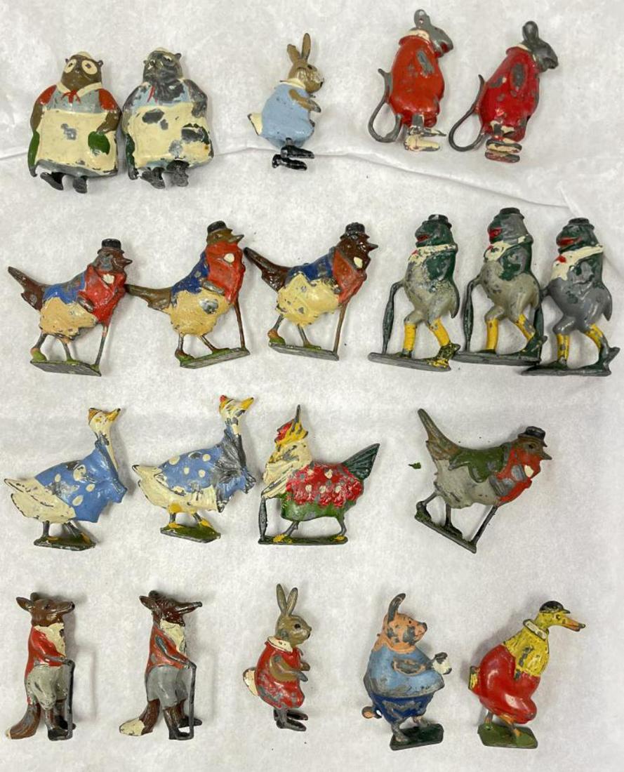 20 Unusual Britains Cadburys Coco Cubs Figures: 12 different characters with some duplicates. Condition varies, so examine photos closely. From The estate Collection of Ken Davies. Some of these pieces may have been used as props for his paintings!