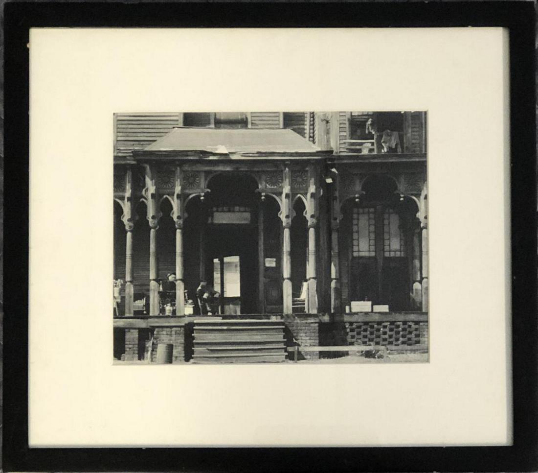 Walker Evans, Gelatin Silver Print: Walker Evans (American 1903-1975), "Birmingham Boarding House", gelatin silver print, 1936 (printed later). Image size seen approx. 7.25" x 9.25".