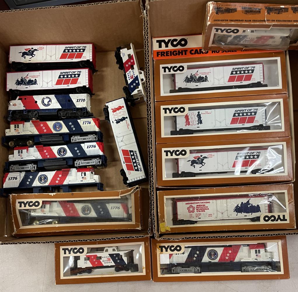 Large Lot Tyco HO 1976 Spirit of 76 Trains (1 of 5)