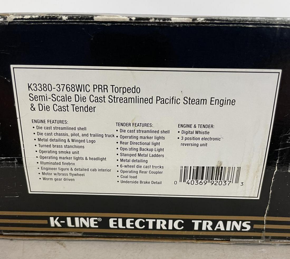 K-Line 3380-3768WIC PRR Torpedo Loco (1 of 2)