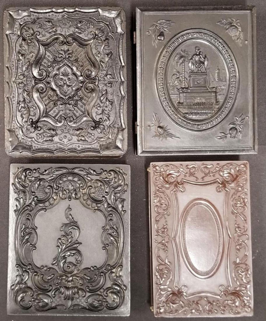 Photographica Lot of (4) 1/4 Plate Union Cases (1 of 5)