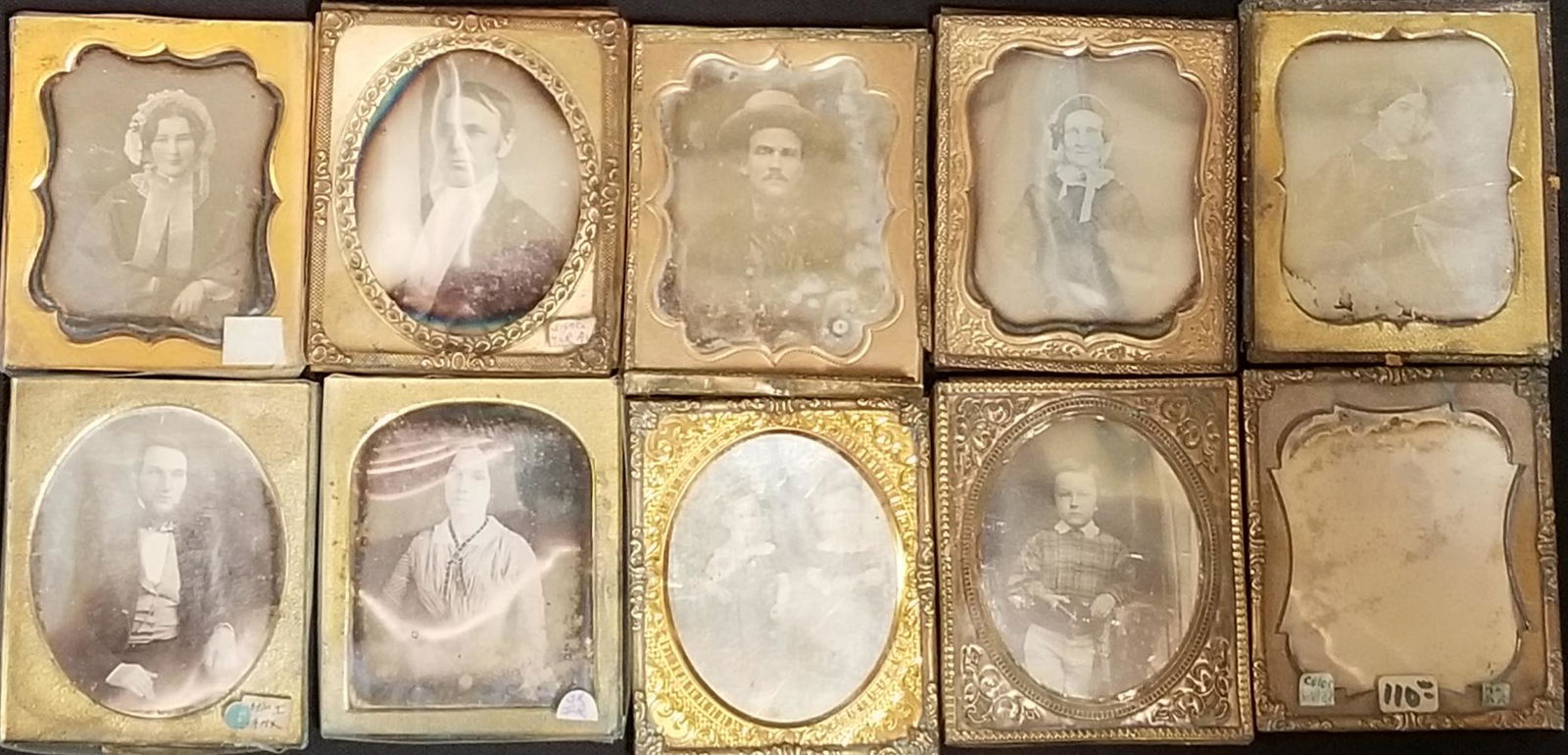 Lot of (10) Daguerreotypes. (1 of 6)