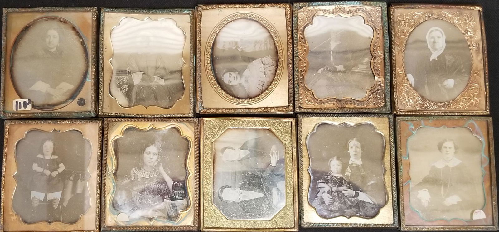 Lot of (10) Daguerreotypes. (1 of 6)