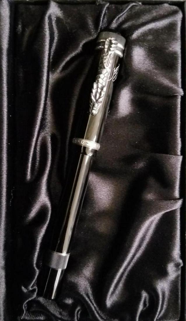 Montblanc Imperial Dragon Fountain Pen Limited Ed: Montblanc - Imperial Dragon Limited Edition Fountain Pen Model No. 28609 Limited 4183/5000 with an 18-karat bicolor B nib. Includes original display box, papers and outer packaging.