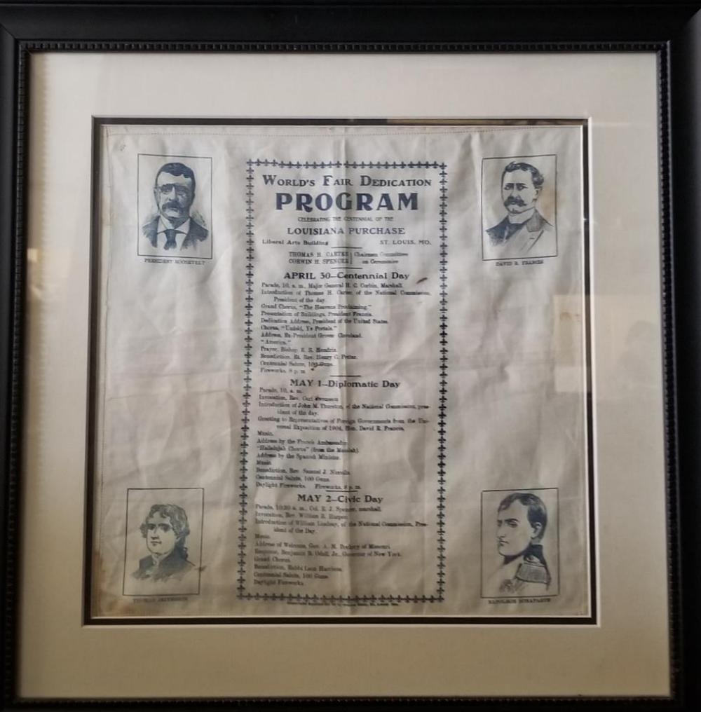 1904 World's Fair Dedication Program (1 of 5)