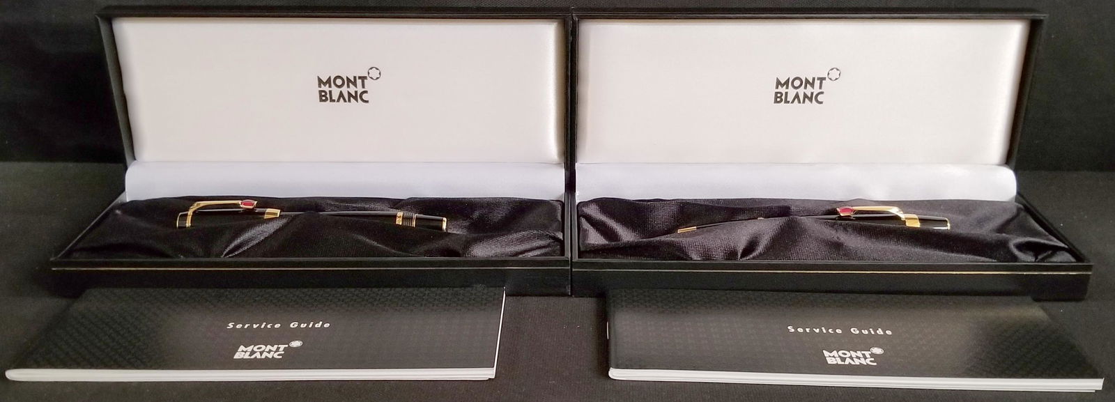 Montblanc Rouge Red Ballpoint & Fountain Pen Lot (1 of 5)