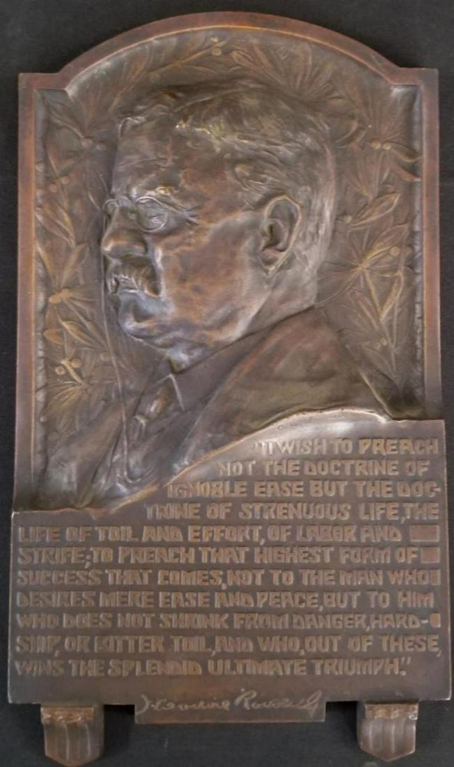 Theodore Roosevelt Bronze Plaque (1 of 3)