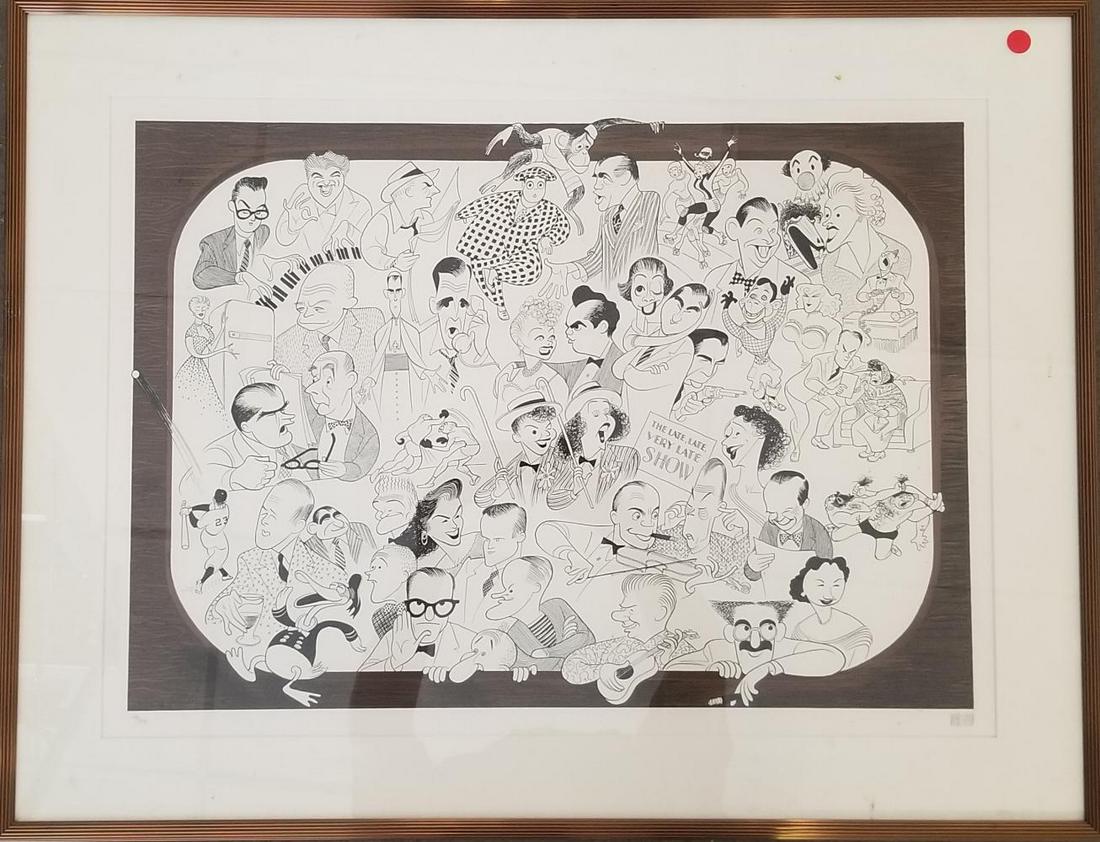 Al Hirschfeld, "Me and the Set" Signed Lithograph (1 of 6)