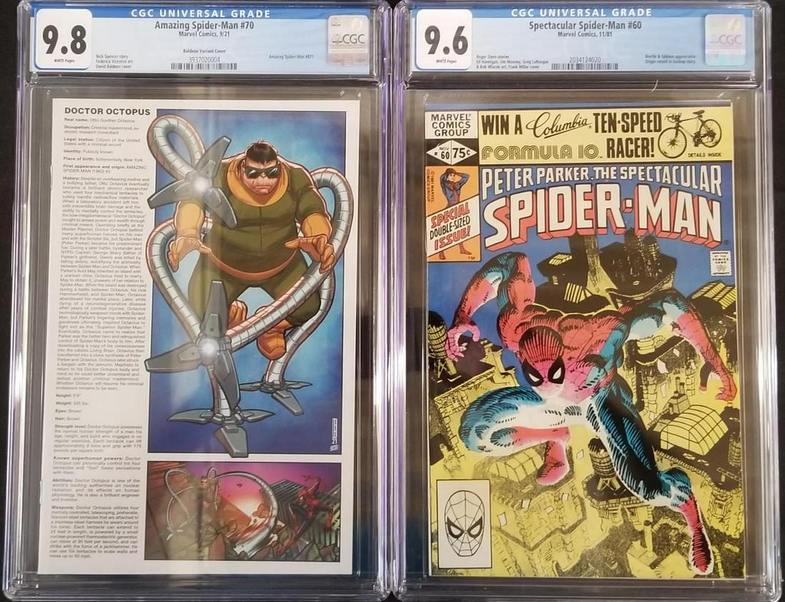 Lot of (2) Spider-Man Comics, CGC Graded (1 of 5)