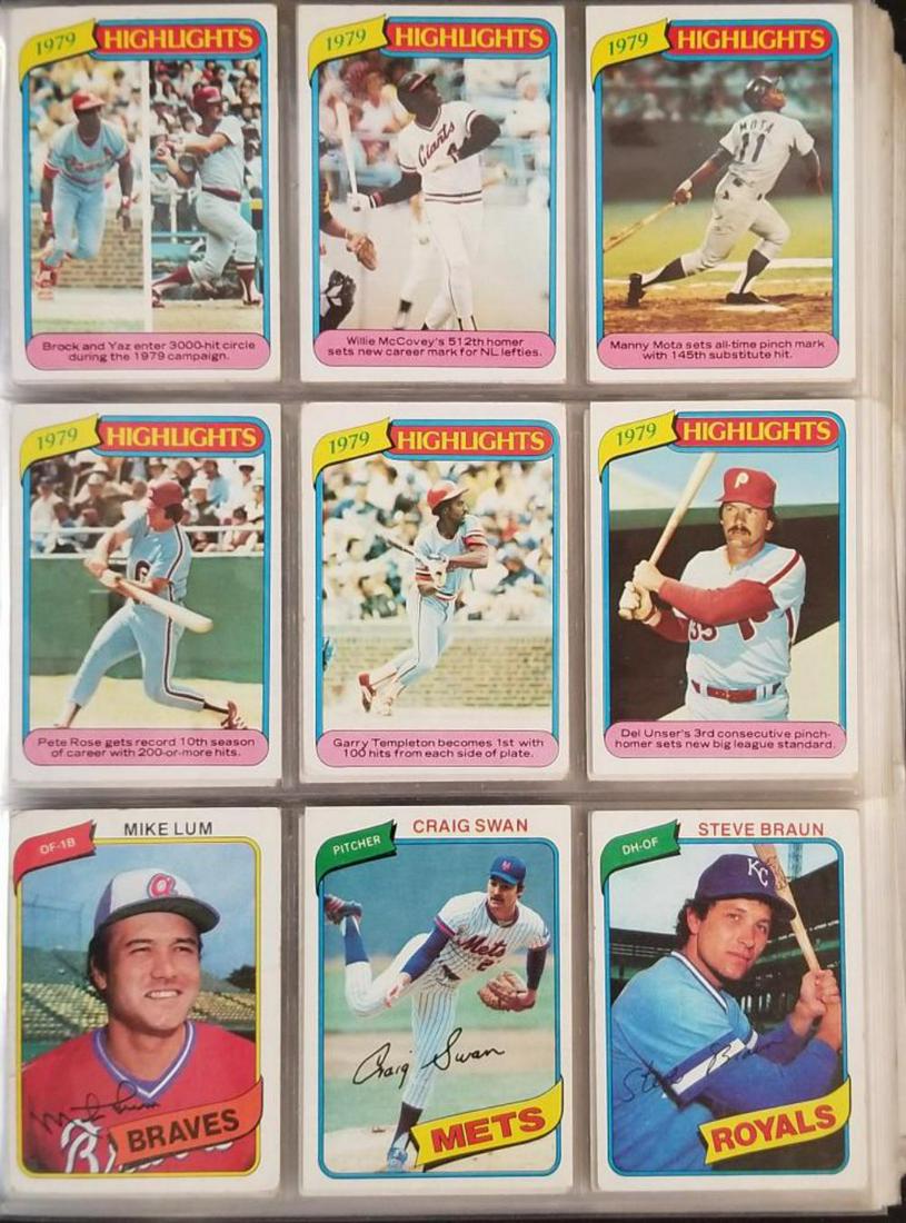 1980 Topps Baseball Complete Set (1 of 8)
