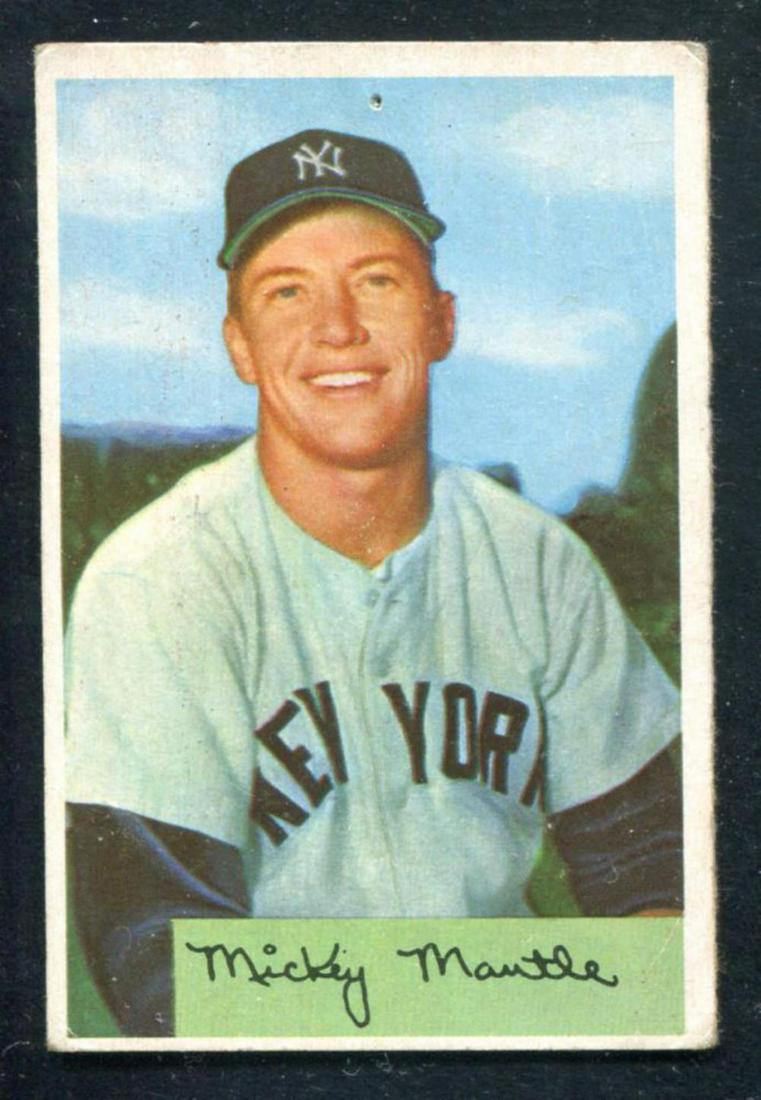 1954 Bowman Mickey Mantle #65 (1 of 2)
