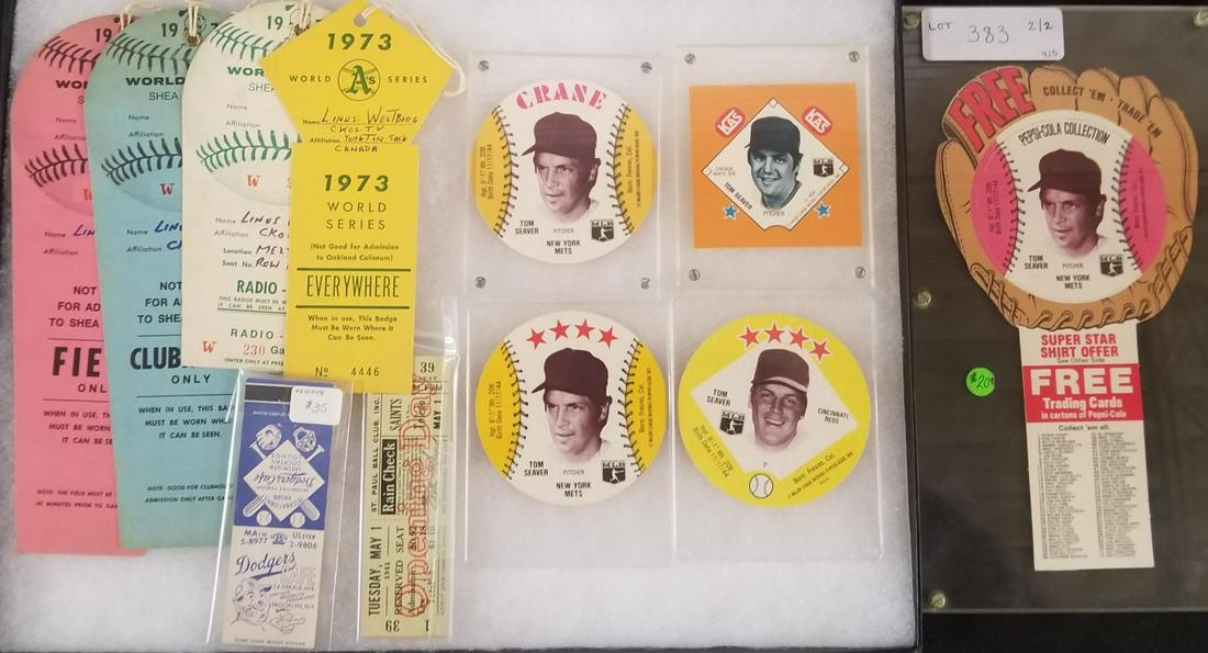 Baseball World Series, Ticket, & Card Ephemera Lot (1 of 6)