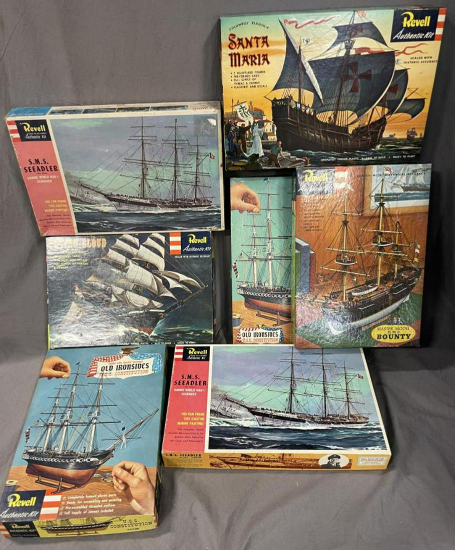 (7) Vintage Revell Ship Model Kits Dec 14, 2022 Weiss Auctions in NY