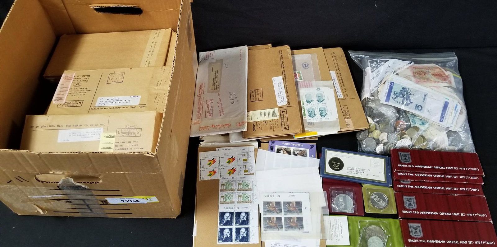 Foreign Stamp and Coin Lot (1 of 9)