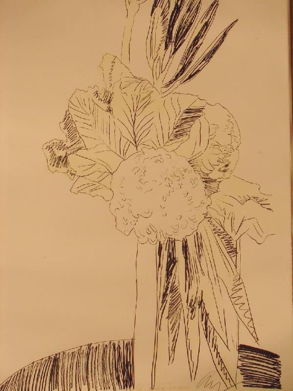 ORIGINAL HAND COLORED LITHO ANDY WARHOL