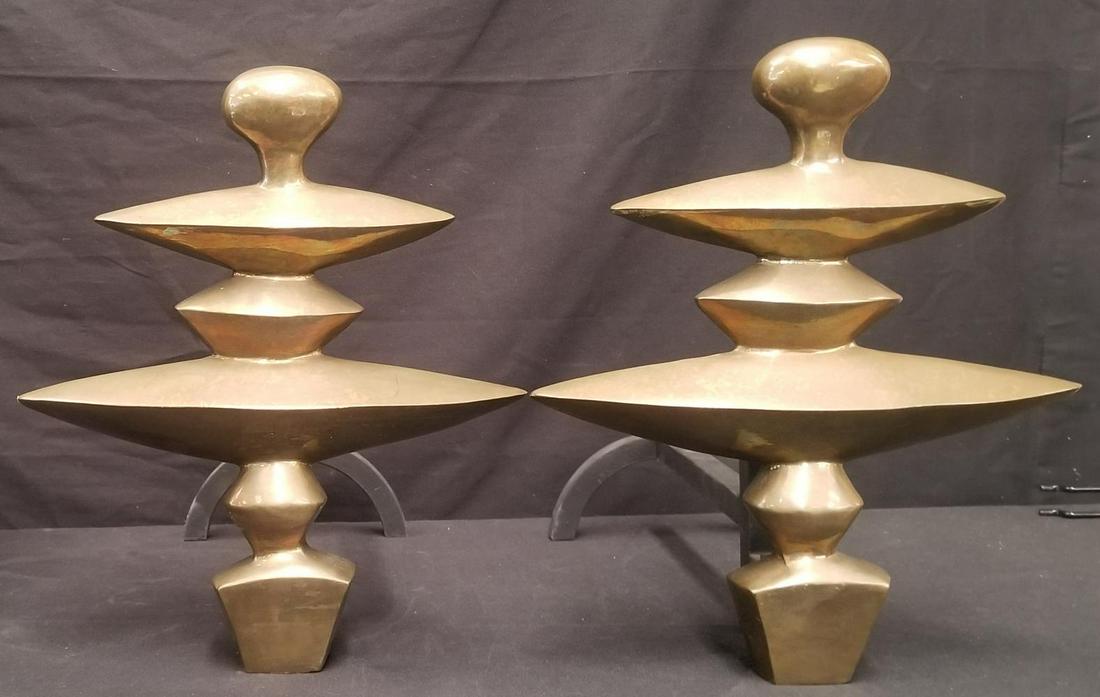 After Alberto Giacometti, Pair of Bronze Andirons (1 of 7)