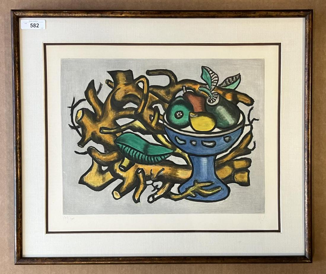Fernand Leger color litho Fruit Bowl Still Life (1 of 5)