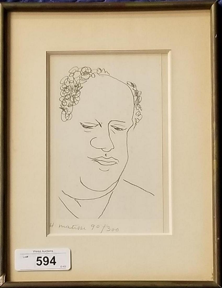 Henri Matisse. (French 1869-1954) Signed Litho (1 of 4)