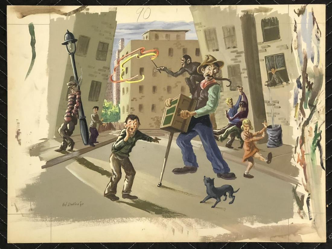 Ken Davies, Original Oil on Board Illustration (1 of 4)