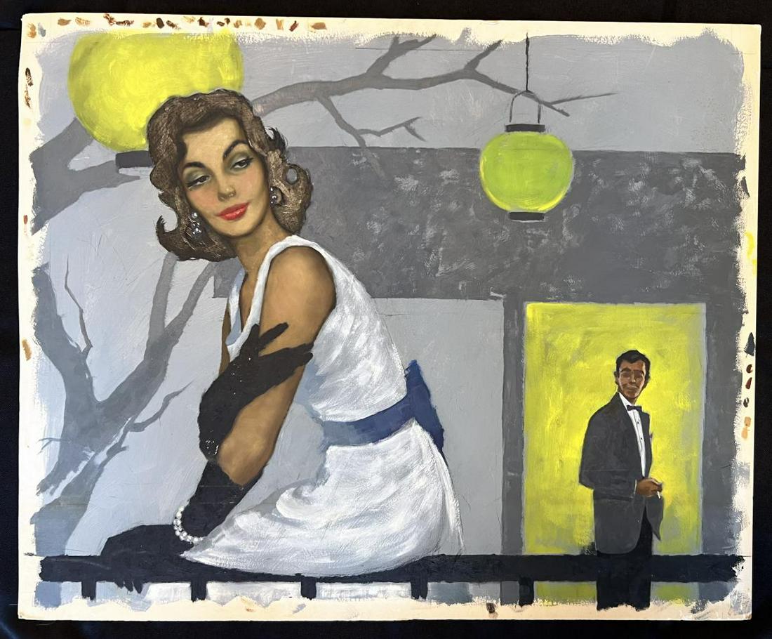 Ken Davies, Original Illustration on Board (0715) on Jan 19, 2023