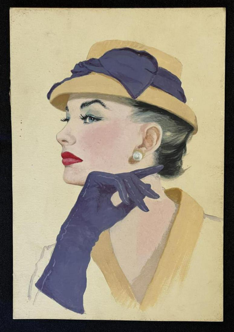 Ken Davies, Original Illustration on Board: Offered is an original illustration on board painting by Kenneth Davies (1925 - 2017). Unsigned. Overall approx. 7" x 10". Some light surface wear with light surface abrasions.