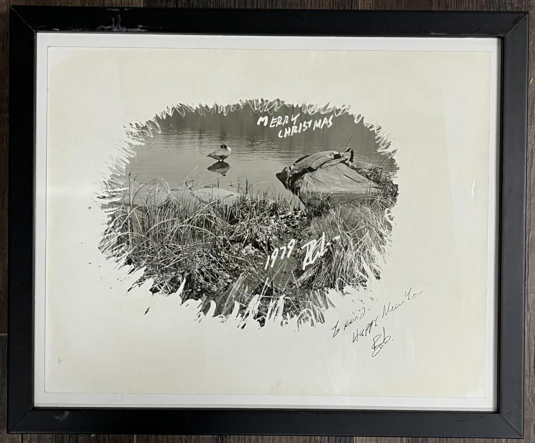 Robert Whitman, Hand Printed Photo, Merry X-Mas: Circa 1979, hand printed photograph, approx. 12" x 16". Signed and inscribed.