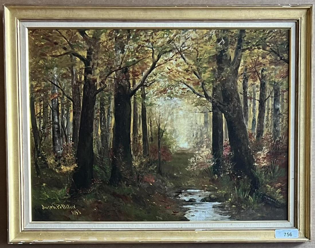 Joseph Pelletier Oil on Board. (1 of 3)