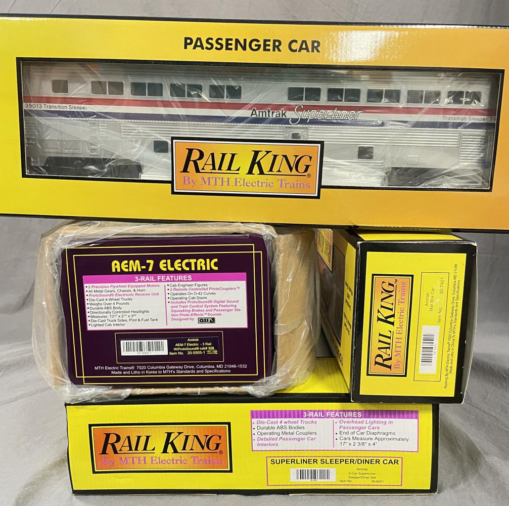 4pc MTH Amtrak Passenger Set (1 of 3)