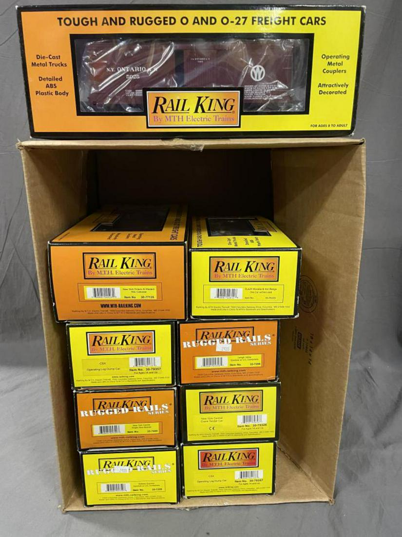 9 MTH RailKing Freight Cars (1 of 2)