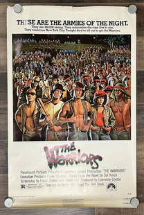 (5) The Warriors One Sheet Posters, 1979: Lot consists of (5) Original One Sheet Movie Posters for "The Warriors", Paramount, 1979. Artwork by David Jarvis. Starring James Remar, Michael Beck, Deborah Van Valkenburgh, David Patrick Kelly, Lyn