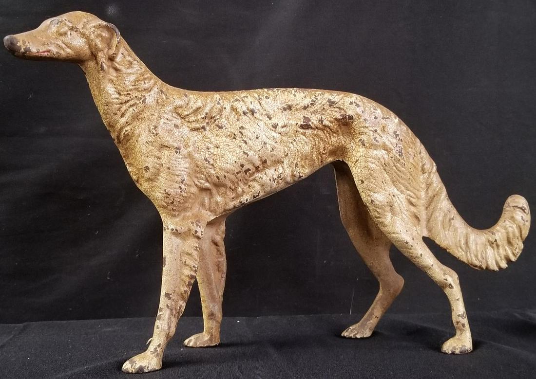 Cast Iron Russian Wolfhound Doorstop (1 of 5)