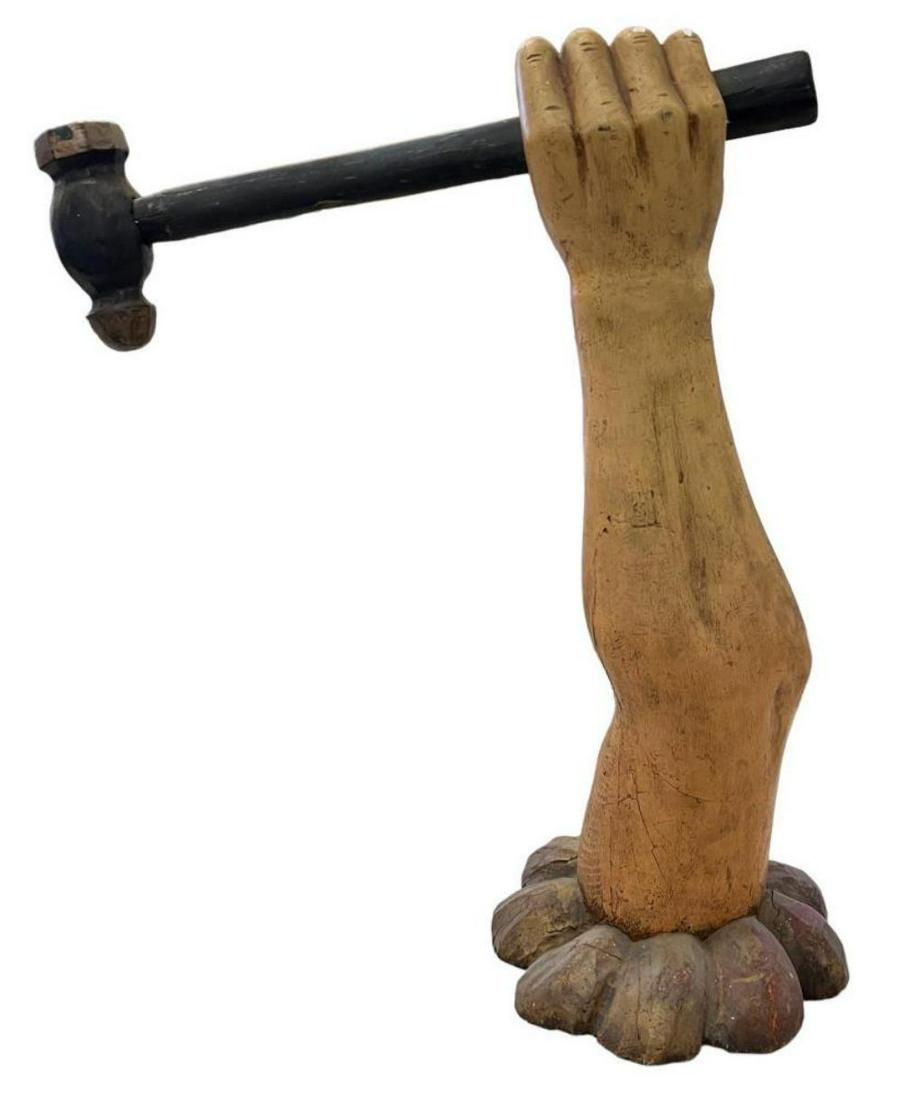 Early Wood Carved Trade Stimulator Sign (1 of 7)