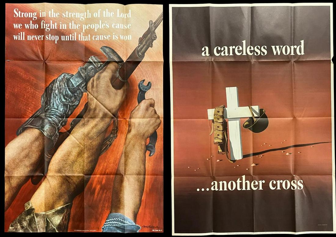 (2) Original World War II Propaganda Posters (1 of 9)