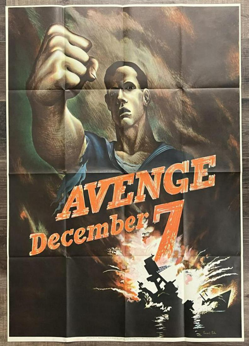Avenge December 7 World War II Poster, Perlin (1 of 3)