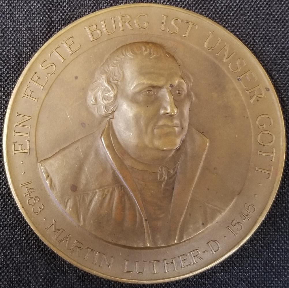 1917 Martin Luther Bronze Medallion (1 of 2)