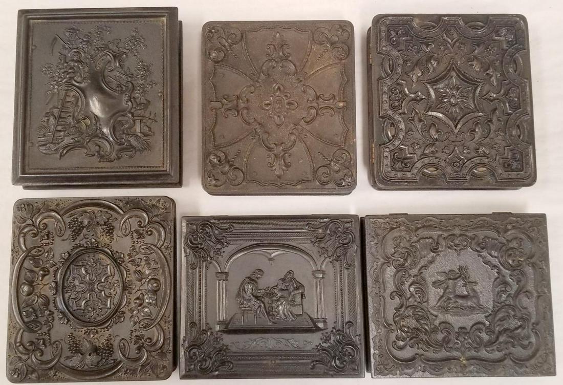 Lot of (6) Union Gutta Percha Photo Cases (1 of 9)