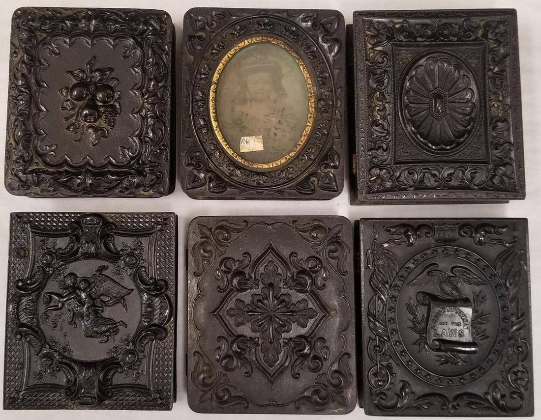 Lot of (6) Union Gutta Percha Photo Cases (1 of 10)