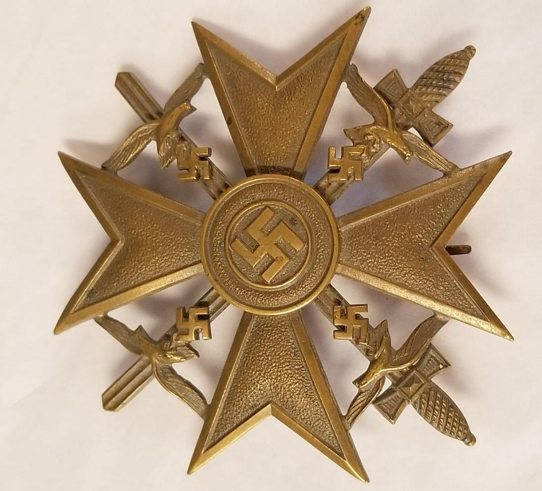 World War Two Original Spanish Cross in Bronze. (1 of 2)